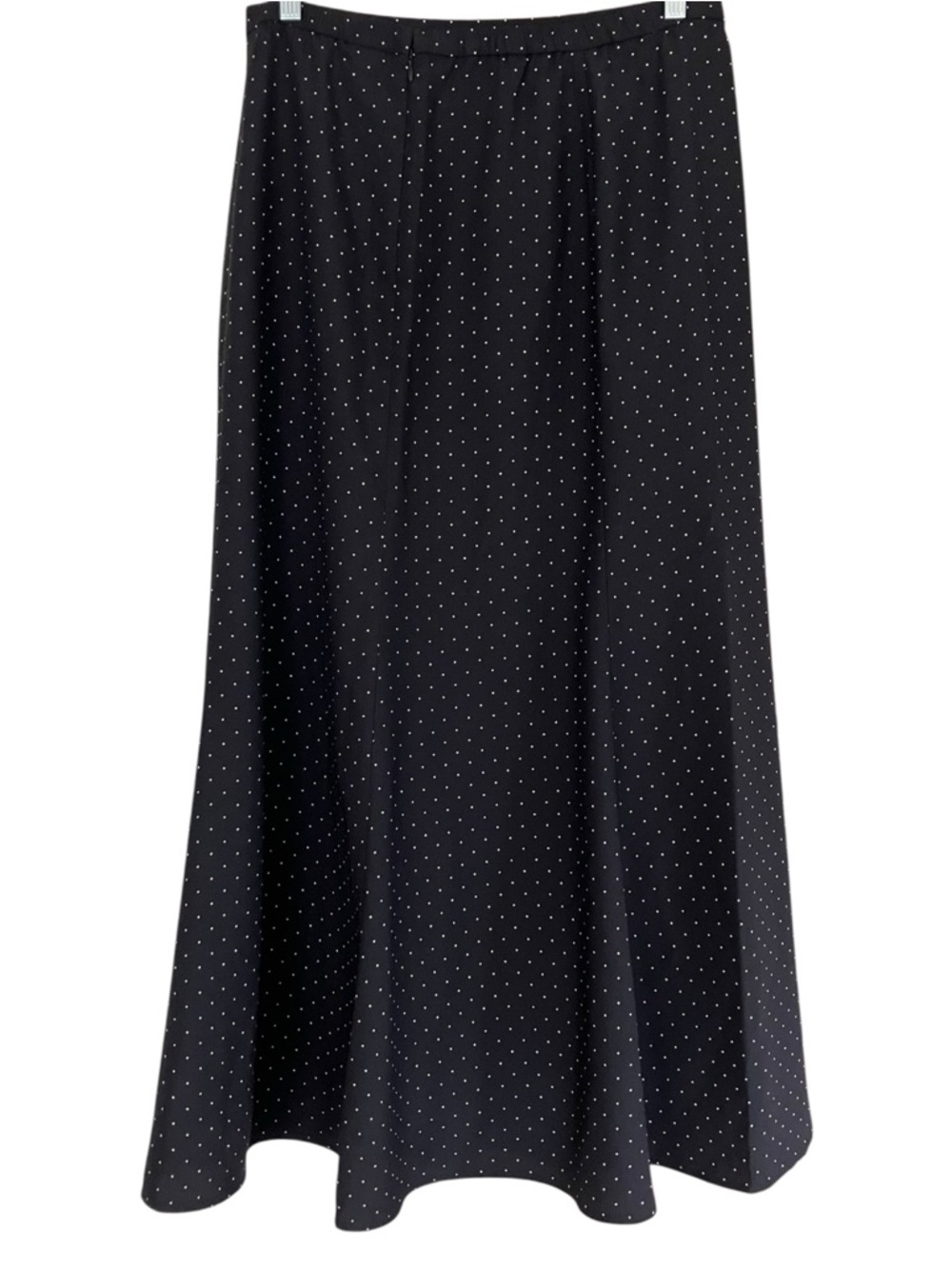 Uniqlo Black Polka Dot Maxi Skirt Sz large - Picture 2 of 5